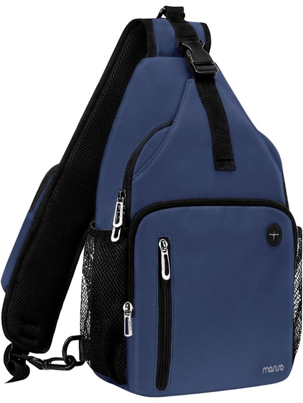 Women's Navy Blue Sling Backpack Travel Hiking Daypack Crossbody Shoulder Bag